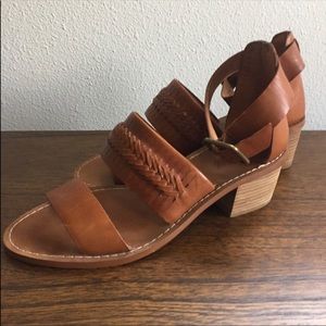 Madewell Warren Woven Leather Sandal sz 8.5